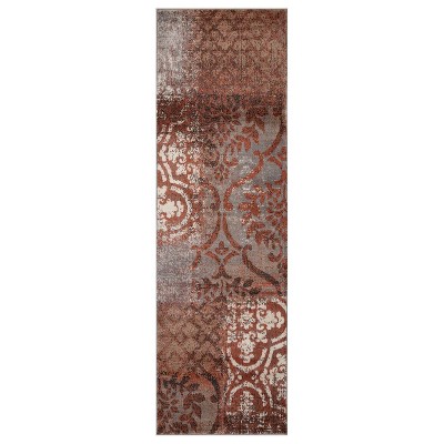 Distressed Abstract Damask Indoor Area Rug by Blue Nile Mills