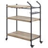 Brantley 30" Bar Serving Carts Oak and Sandy Black - Acme Furniture - 3 of 4