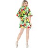 HAPPY BAY Women's Beachwear Swimsuit for Women Summer Swim Beach Dress Cover Ups for Swimwear Women Plus Size Party Bathing Suit 3X-4X Red Floral - 2 of 4