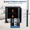 12U Wall Mount Network Cabinet - 23.6" Deep Server Rack Enclosure with Locking Glass Door & Removable Side Panels, IT/AV Equipment Rack - 2 of 4