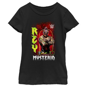 Girl's WWE Rey Mysterio Poster T-Shirt - 1 of 4