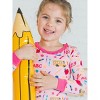 RuffleButts Toddler Girls Viscose from Bamboo Ruffle Long Sleeve Pajama Set, Signature Rear Ruffles - 3 of 4