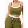 Slickblue Casual Tank & Sweatpant Set, Stretch Fabric, 2 Piece Co-ord Outfit, Sporty Style, Color Options, Size S-L - 4 of 4