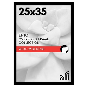 Americanflat 25x35 Poster Frame with Polished Plexiglass, Epic Collection, Gallery Wall Frames with Engineered Wood, Black - 1 of 4