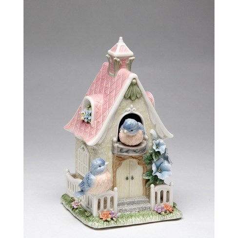 Kevins Gift Shoppe Ceramic Bluebird Birdhouse Music Box - image 1 of 3