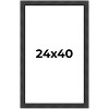 PosterPalooza | Traditional Black Picture Frame - UV Acrylic, Foam Board Backing, Hanging Hardware - 2 of 4