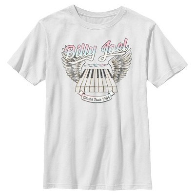 Boy's Billy Joel World Tour 1984 T-Shirt - White - Large