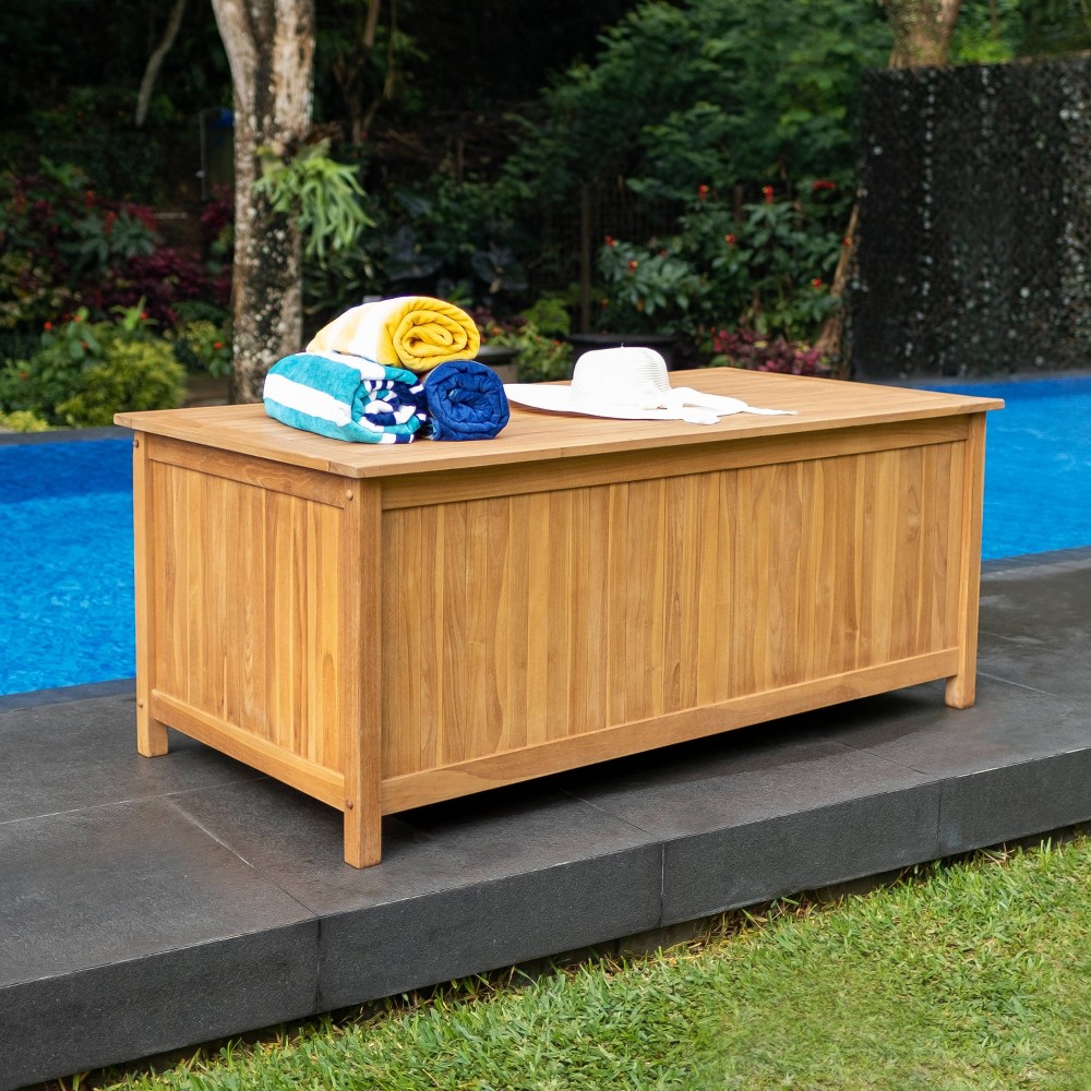 Photos - Garden & Outdoor Decoration Sonoma Lane Channing 60-Inch Teak Outdoor Storage Deck Box
