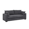JUJABU 79” Modern Corduroy Loveseat Sofa with Soft Ribbed Fabric - 2 of 4