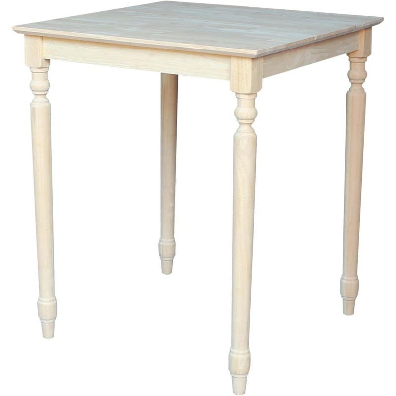 IC International ConceptsSolid Wood Top Table - Turned Legs, 1 of 2