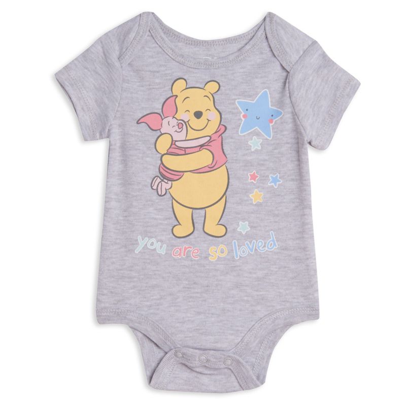 Disney Winnie the Pooh Baby Hoodie & Short Sleeve Bodysuit & Pants, 2 of 10