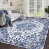 Home Vintage Area Rug for Living Room,Low-Pile Machine Washable Rug,Non-Shedding Ultra-Thin Stain Resistant Indoor Floor Rugs - 4 of 4