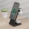 Just Wireless 3-in-1 Magnetic Wireless Charger - Black - 2 of 4