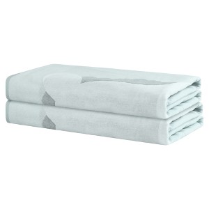 Unique Bargains Lovely Highly Absorbent Quick Dry Oversized Bath Towel for Daily Use 2 Packs - 1 of 4
