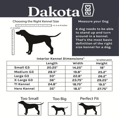 Dakota Large Dark Granite Polyethylene Dog Kennel with Ventilation