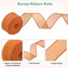 Unique Bargains Burlap Wired Edge Durable Thick Fabric Ribbons for DIY Crafts 1 Pc - 2 of 4