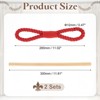 Unique Bargains Cotton Hand-Woven Decorative Drape Curtain Tiebacks with Wood Club - 2 of 4