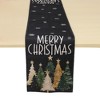 Unique Bargains Christmas Table Runner Gold Tone Star Christmas Tree Linen 72"x13" 1 Pc - 4 of 4