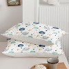 Acoinel 3 Pcs Space Planets Lightwight Ultra Soft Comforter Set with 2 Pillowcases, TWIN, White - 4 of 4