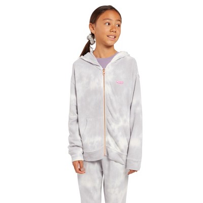 girls white hooded sweatshirt