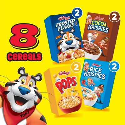 Kellogg's Variety Breakfast Cereal Fun Pack - 8.82oz/8ct