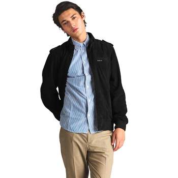 Members Only Men's Soft Suede Iconic Leather Jacket