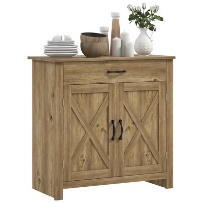 MOEPISY Farmhouse Sideboard Buffet Cabinet, Natural