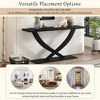 KIGFTSOD 57'' Modern Rustic Console Table - Cross-Leg Design, Sturdy Build & Spacious Surface, Ideal for Living & Bedroom - 3 of 4