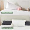 Inhand Bed Wedge Pillow for Headboard - Gray Bed Wedge Gap Filler, Bloster Triangle Headboard Pillow Queen Size Stop Losing Pillows from Mattress - 3 of 4