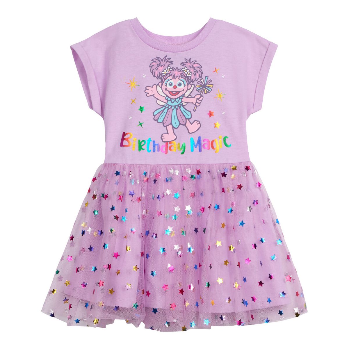 Sesame Street Toddler Girls' Short Sleeve Tulle Tutu Dress