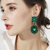 Women's Rhinestone Crystal Wedding Art Deco Vintage Style Gatsby Chandelier Dangle Earrings - 2 of 4