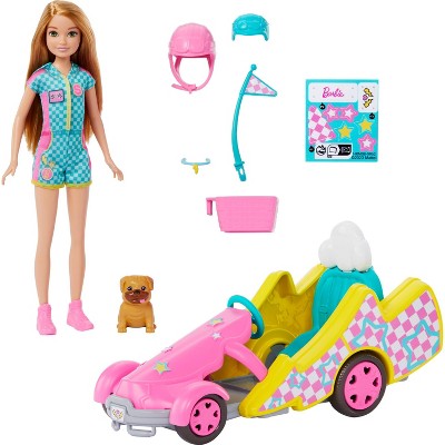 Barbie Stacie Racer Doll with Go-Kart Toy Car, Dog, Accessories, &#38; Sticker Sheet (Target Exclusive)_2