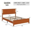 CAVINAS Queen Size Bed Frame, Platform Bed Frame with Wood Headboard and Footboard, Charging Station and LED Lights - 3 of 4