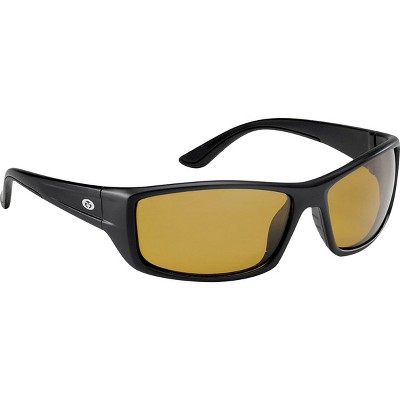 Flying Fisherman Black & Yellow Amber Maverick Sunglasses One-Size