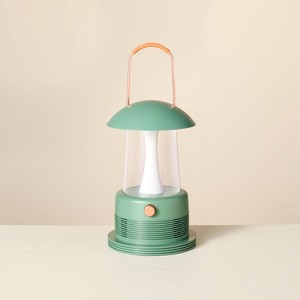Retro LED Bluetooth Table Lantern with Speaker Green - Hearth & Hand™ with Magnolia - 1 of 4