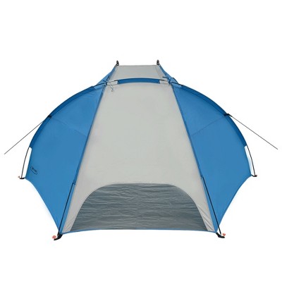 Blue Polyester 2-Person Summer Beach Tent with Carry Bag