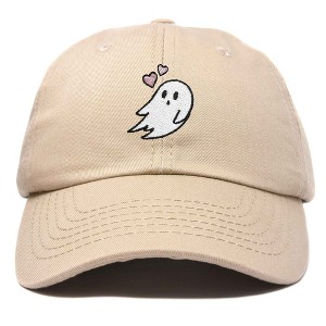 Dalix Heartly Ghost Embroidered Mens Womens Cotton Dad Hat Baseball Cap Adjustable - 1 of 4