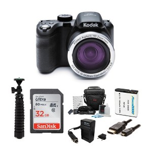 KODAK PIXPRO AZ425 Astro Zoom 20MP Digital Camera (Black) with 32GB Card Bundle - 1 of 3