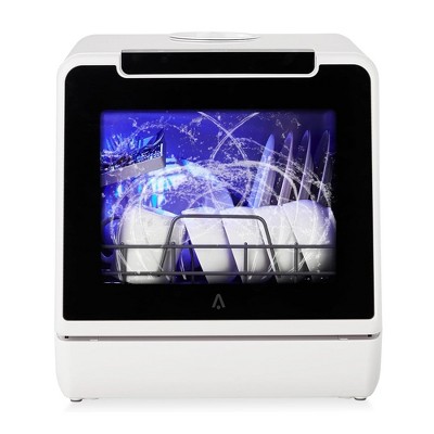 Portable Countertop Dishwasher 5 Washing Programs With 5L Built-in Water Tank & Touch Control & Overflow Protection