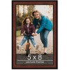 PosterPalooza | Photo Size Decor Brown Picture Frame - UV Acrylic, Foam Board Backing, Hanging Hardware - 2 of 4