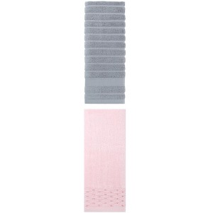 REGALWOVEN Solid Soft Absorbent Cotton Bathroom Hand Towels 14" x 30" 2 Pcs - 1 of 4