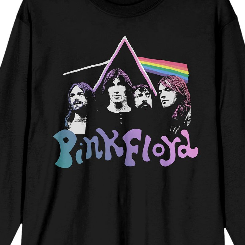 Pink Floyd Color Fade Juniors Black Long Sleeve Shirt, 2 of 4