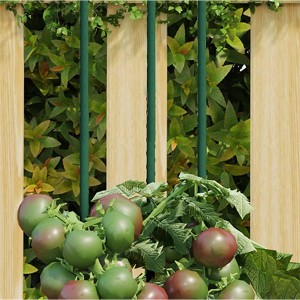 vidaXL Garden Plant Stakes 30 pcs Green 70.9" Steel - 1 of 4