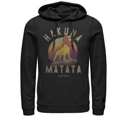 Men's Lion King Simba Hakuna Matata Pull Over Hoodie : Target