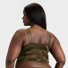 Women's Satin and Lace Removable Pad Longline Bralette - Auden™ - 2 of 3