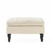 Tufted Ottoman Bench with Plush Cushion Top for Living Room Seating –3irtyhousy - 3 of 4