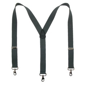 CTM Men's Big & Tall Elastic Solid Color Y-Back Suspender with Swivel Hook Ends - 1 of 4