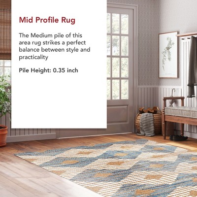 Handmade Braided Cotton and Jute Runner Rug