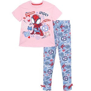 Marvel Spider-Man T-Shirt Leggings Outfit Set Toddler - 1 of 4