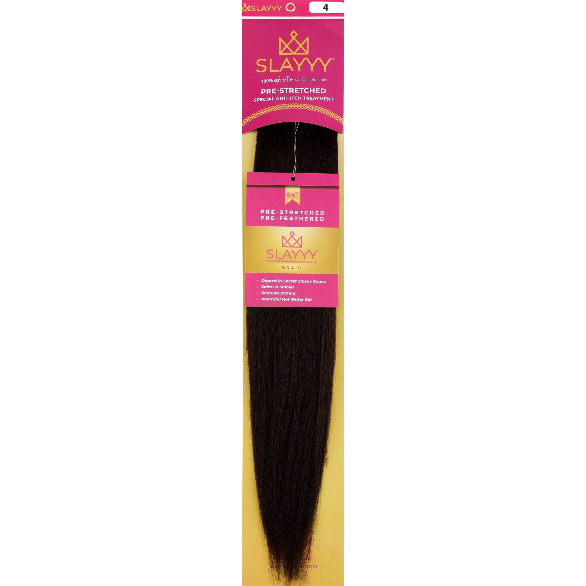 Slayyy Pre-Stretched Braids 4 Chocolate Hair Extensions